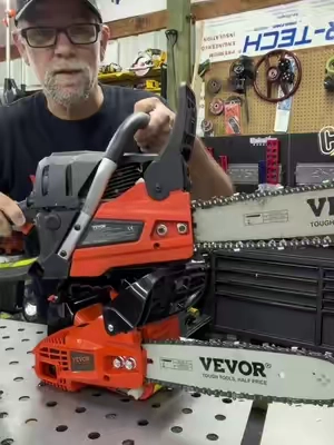 VEVOR 58CC 20" 3.22HP Gas Chainsaw, High-Strength Steel Chain, 12000 RPM Max Speed, Versatile Cutting Diameter, Reduces Sawdust Splatter, Handheld Petrol Power Tool for Tree Trimming & Wood Branch Cutting, Portable for Garden Use.   #tools #chainsaw #firewood #dealsforyoudays #tiktokshopcreatorpicks @VEVOR Store 