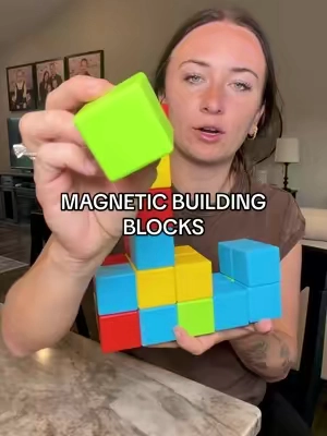 The perfect building blocks for ages 1-5 ❤️🩵💚💛 #magneticbuildingblocks #toysforbabies #screenfreeplay #toddlermusthaves #buildingblocks 