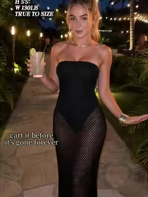My boyfriend wouldn't let me leave the resort in this 🤭 The sheer details are EVERYTHING! Run to TikTok Shop! #boyfriendreaction #crochetdress #vacationoutfit #resortwear #tiktokshopdeals