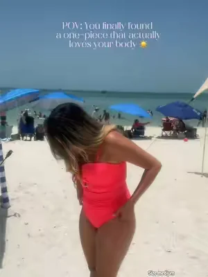 The one-piece that’s making me actually excited to wear a swimsuit this summer. 🤍✨ The tummy control is so flattering, the built-in mesh shapewear smooths everything out, the V-neck is super feminine, and the adjustable straps + push-up padding make it fit like it was made for you. Confidence level = unlocked. ☀️🏖️ #dealsforyoudays #summerwins #onepieceformoms #swimsuit #cruiseessentials 