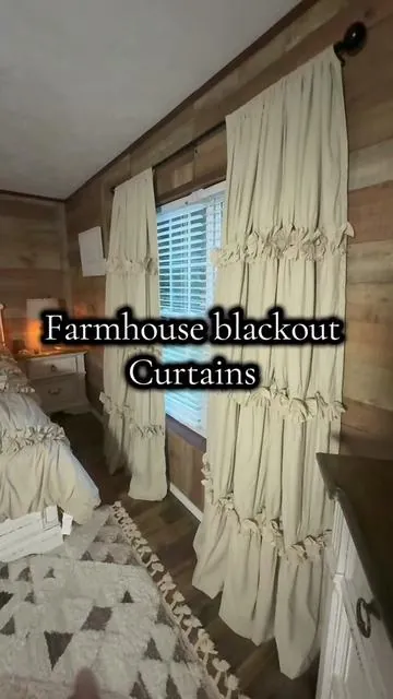 #farmhouse #blackoutcurtain #home #homeessentials #homedecor @HIG Home 
