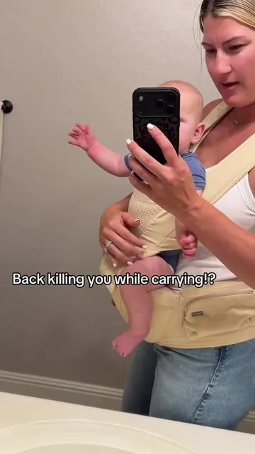 A baby carrier that doesn't kill your back! #summervibes #mommusthaves #newbaby #babycarrier 