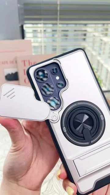 Shockproof Magnetic Case with Slide Camera Lens Protector For Samsung Galaxy S26S25S24S23S22 S21 Ultra Plus Rotating Ring Holder. #DealsforYouDays#TikTokShopDealsforYouDays #samsunggalaxyphonecase #CaseMagneticoGalaxyProteccionCompleta