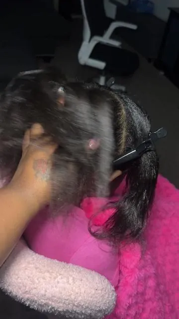 Miracle knots on my baby ✨🎀 @Bling Hair Fashion  #miracleknots #crochethair #hairinfluencer #contentcreator #fyp 