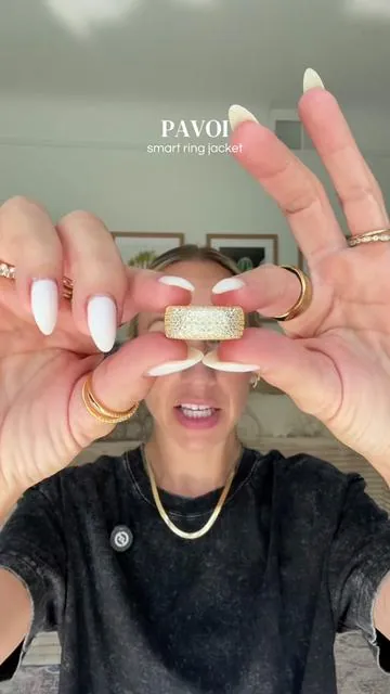Add some sparkle to your Oura with PAVOI’s new pave ring jackets @PAVOI  #ringjacket #rings #pavoijewelry #dealsforyoudays #tiktokshopcreatorpicks 