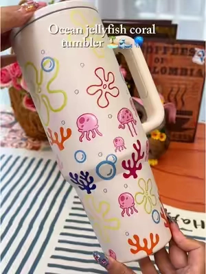 #cup #beachtumbler #oceanvibes #hydrationbff #trendytravelcup 