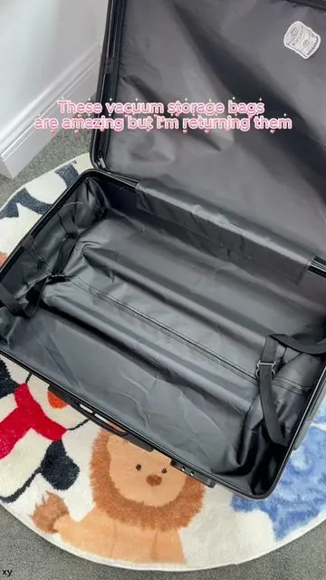 Fit three suitcases worth of clothes into one. #travelbetter #packsmart #vacuumstoragebags #dealsforyoudays #summerwins