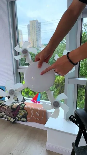 Ruxacty Foldable Fan Ceiling Light Free Shipping Included Ruxacty#DealsForYouDays #SummerWins #DroneFanLight #fyp 