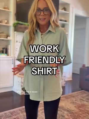 The buttons are covered🤯 such a classy work friendly top 