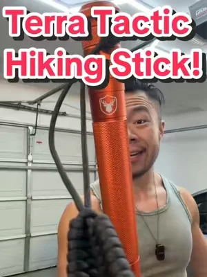 These Hiking Sticks from @Terra Tactic have all the Outdoor Tools you need for an Adventure! #Hiking #fishing #campinggear #outdoorgear #tiktokshopcreatorpicks 