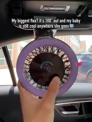 Who else didn’t know rear-facing babies get zero AC in their car seats 😱 #MomLifeHacks #BabyCarEssentials #CarSeatFan #TravelWithBaby#DealsForYouDays