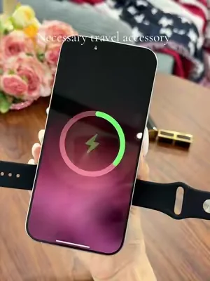 You don't even need to carry cords and bricks anymore. This thing is a portable power bank and a plug-in charger in one, perfectly made for your phone, watch, and earbuds.#phonecharger #powerbank #portablecharger #travelcharger#DealsForYouDays