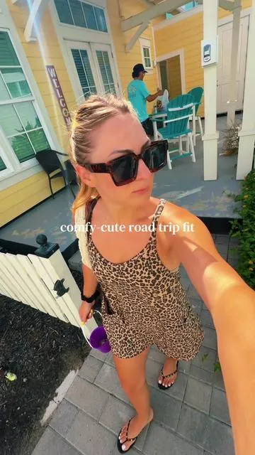 Leopard is the new black didn’t ya hear? 🐆 #romper #summerdress #easyoutfits #stylestotry  #dealsforyoudays 