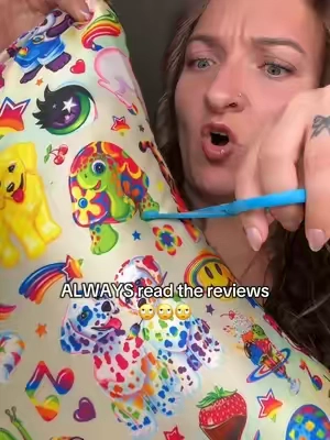 be SO careful!! #kitsch #lisafrank #satinpillowcase #dealsforyoudays #tiktokshopcreatorpicks 