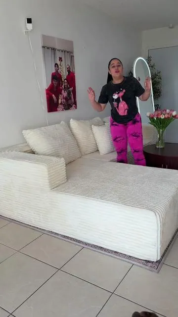 #tiktokshop #tiktokshopcreatorpicks #dealsforyoudays @MJG Furniture   Modern modular L-shaped recliner sofa with deep seat and comfortable cushion, suitable for living room and bedroom, no assembly required, shipped as two packages, ready to use upon unboxing.