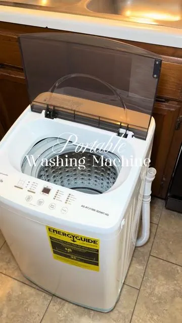 affordable, compact, and surprisingly powerful ✨ #budgetfriendly #dealsforyoudays #summerwins #homefinds #portablewashingmachine 