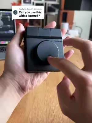 Replying to @Jamal yes, you can use it with a laptop. You can pair it wirelessly #videoeditingtools #videoeditor #creatorsetup #desksetup #contentcreatormusthaves 