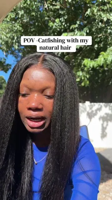 I keep getting compliments 😂,on my hair..the luvme braids and this natural kinky straight I will abuse them this summer @Luvmehair  #naturalhair #naturalwigs #kinkyhair #luvmehair #fyp 