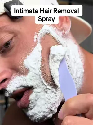 Cancel your next wax appointment #shaving #wax #hairremoval #hairremovalspray #asmr 