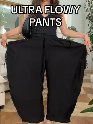 And they feel AMAZINGGGG on ✨ size medium #flowypants #baggypants #summerpants #summeroutfitideas #outfitinspo 