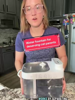 Replying to @Justin (: my healthy and spoiled cats disagree #catwaterfountain #catfountain #rescuecats #catwater #healthycats 