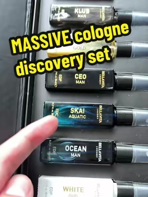 A men’s cologne discovery set from Bellavita 😳 #cologne #menscologne #bellavitaluxury #bellavita #fragrancetiktok 