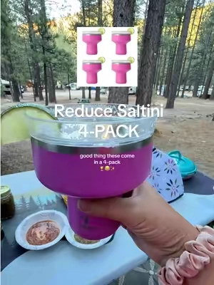 Campground happy hour just got an upgrade. 🍹🏕️✨ These insulated margarita tumblers now come in a 4-pack, so everybody gets their own. Cold drinks, no broken glass, and lids for those extra buggy camping nights. 😂🍹 #campinglife #campingfinds #margaritatumbler #campgroundlife #lakeweekend   
