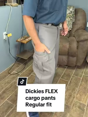 @Dickies Flex regular fit cargo pants for work or casual wear. Flexible enough to do most jobs and cargo pockets to keep most small tools! Order one size larger in waist and one size short in inseam for the perfect fit. #tiktokshopcreatorpicks #dickies #summerwins #SummerVibes #tiktokshopsummerturnup 