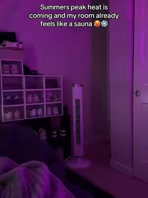 Wouldn’t sleep any other way 😴❄️ #coolingsleepingfan #bedroomfan #coolingfan #fan #summerheat 