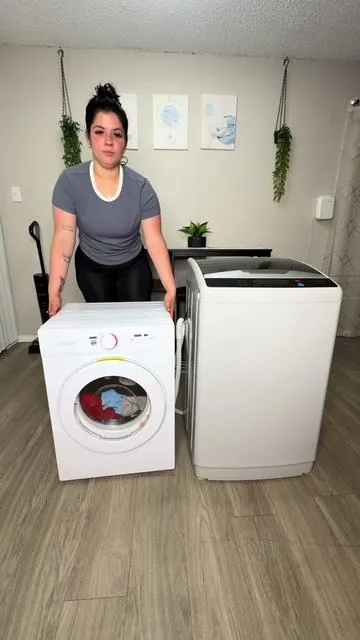 ROVSUN 17.8/25/30 LBS Full Automatic Washing Machine and 1.5/1.8/2.6 CuFt Portable Clothes Dryer Set, Compact Laundry Washer and Dryer Combo Set with Stainless Steel Inner Tub, for Apartment, Dorms, Home . . . . . #lavadoraysecadora  #lavadoraportatil  #secadoraderopa  #lavadoraautomatica  #secadoraparaapartamentos 
