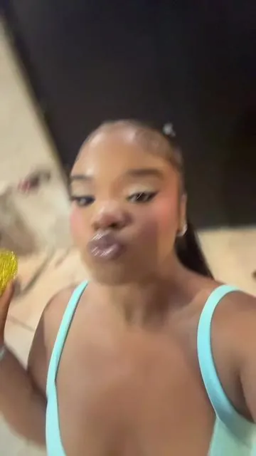 NYLA’S 22ND BIRTHDAY DINNER OOTD🩵 ctfu Idk what this accent is I keep doing but I love it 😭#viral #fyp #makeuptutorial #trending #OOTD   