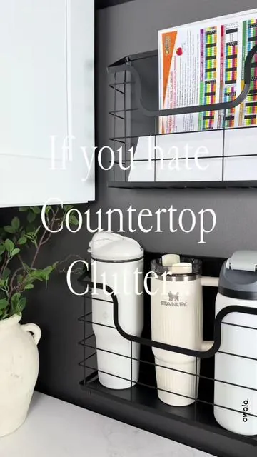 If you hate countertop clutter, you need to see this. 👀 These magnetic storage baskets make it so easy to create extra storage without taking up any counter space. I’ve already found so many ways to use them! #amazonfinds #organizationhacks #kitchenorganization #homeorganization #amazonmusthaves