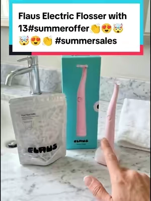 Flaus Electric Flosser with 13#summeroffer👏😍🤯🤯😍👏 #summersales 