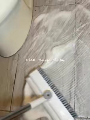 deep cleaning the bathroom floors with this brush is so satisfying 🫧. Lots of sudsy bubbles and satisfying scrubbing sounds 🤭 bathroom floors NEED to be scrubbed !!! #floorcleaning #CleanTok #cleaningasmr #tiktokshop 