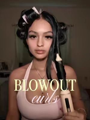 Blowout curl Routine🌟🩷 @ATOPSKINS.US   #atopskins #airwrap #blowout #Summerwins  #hairtutorial 