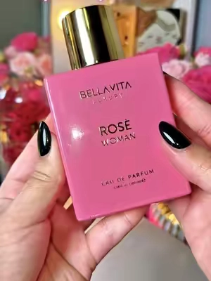 Bellavita Luxury Rose Woman Eau De Parfum 100ML | Floral & Long Lasting Perfume for Women | Luxury & Romantic Fragrance Gift for Women | Vegan &Cruelty Free 