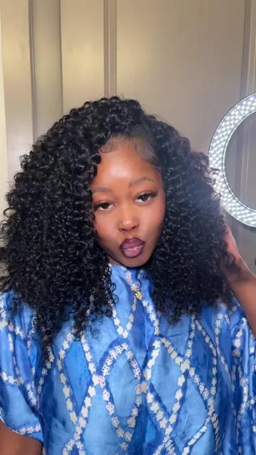 Bling Hair ✨🥰🔥 Burmese Curly Crochet #crochethair #hairstyles #burmesecurly #crochet #tiktokshop 
