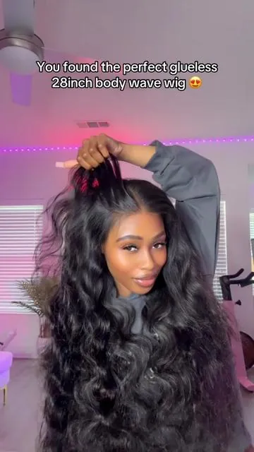 It’s the volume for me! This is the hair literally straight out of the bag🔥😍😍 @Pobokix  #gluelesswig #bodywave #summervibe #tiktokshop 
