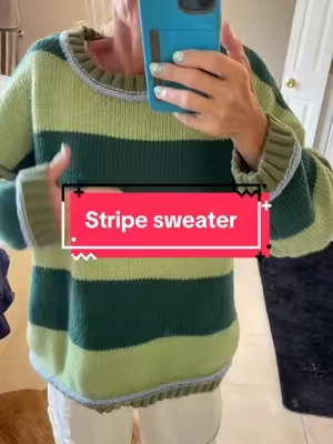 #fallfashion #sweaterweather #backtoschoolshopping #stripesweater #gorpcore 