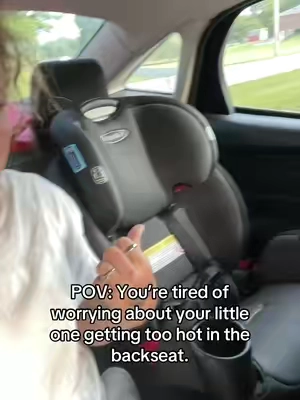 If you have a rear-facing car seat, you know how hot the backseat can get. 🥵 This portable car fan helps keep babies and kids cooler with adjustable airflow, making summer rides much more comfortable. It’s rechargeable, easy to clip onto the headrest, and a must-have for family road trips and everyday errands! #CarSeatFan #BabyTravelEssentials #MomTokFinds #SummerMustHaves #TikTokShopFinds 