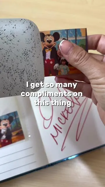 My favorite is the optional sticker backing! 😍❤️It’s so fun to give friends group photos or special photos when together. It also makes baby books and filling things like that out- FUN 🎉🙏🏼 I linked it for you.  #autographbookideas #charactermeetandgreet #babybookideas #disneytips #disneyhacks 
