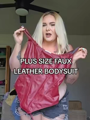 Replying to @moonmomma13 got a lot like this so tried the XL and omggggg #plussizebodysuit #shapewearbodysuit #girlsnightout #nightoutoutfit #tummycontrol Popilush shapewear bodysuit leather
 Plus size leather bodysuit
 Shapewear leather bodysuit plus size
 Apron belly shapewear leather
 Popilush leather shapewear
 Night out outfit plus size
 Summer 2026
