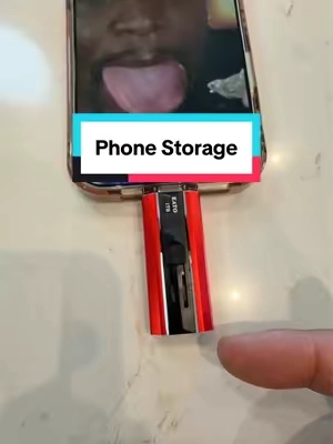 I can finally add more storage to my phone  #PhoneStorage #Flashdrive #PortableStorage #Storage #tiktokshopcreatorpicks 