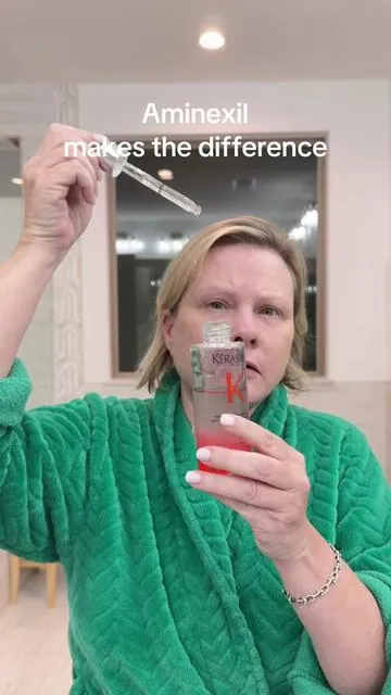 The US formulation of Kerastase Genesis is different than the European / UK version. The overseas product includes Aminexil. It reduces hair shedding and keeps the hair anchored to the root. It doesn’t stimulate growth, but it does help with thinning hair because you lose less hair. #hairloss #hairgrowth #aminexil 
