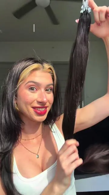 A great way to spice up your look!  #fyp #hairextensions #24inch #howto #tutorial 