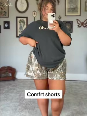 My obsession. I live in these @Comfrt #comfrtclothing #comfyshorts #plussizefashion #curvyfashion #comfyoutfit 