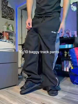 tough & affordable #outfitinspo #fashiontok #OOTD #trackpants #baggypants 