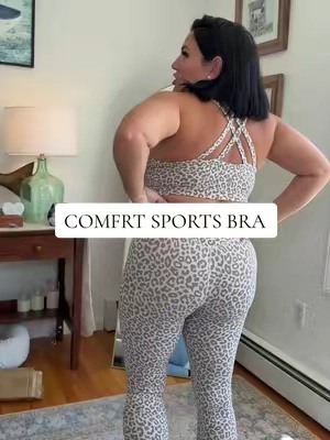 Replying to @Kathryn Comfrt sports bra desert leopard still in stock!!  #bra #sportsbra #brareview #comfrt #athleisure @Comfrt 