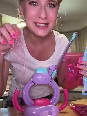 Just stack, string the beads and snap you have a bracelet! Comes with everything you need to make beaded bracelets! ✨💗 #braceletmaker #friendshipbracelet #momwin #girlgift @QVC, Inc #QVCLoyaltyProgram