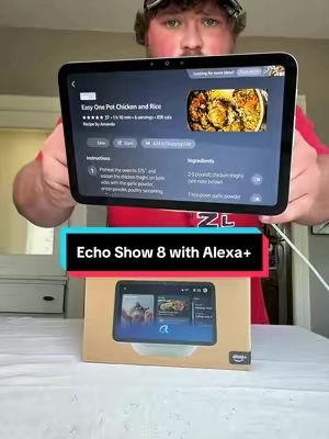 Finally got an alexa! #alexa #echoshow #amazonalexa #homeessentials #KitchenHacks 